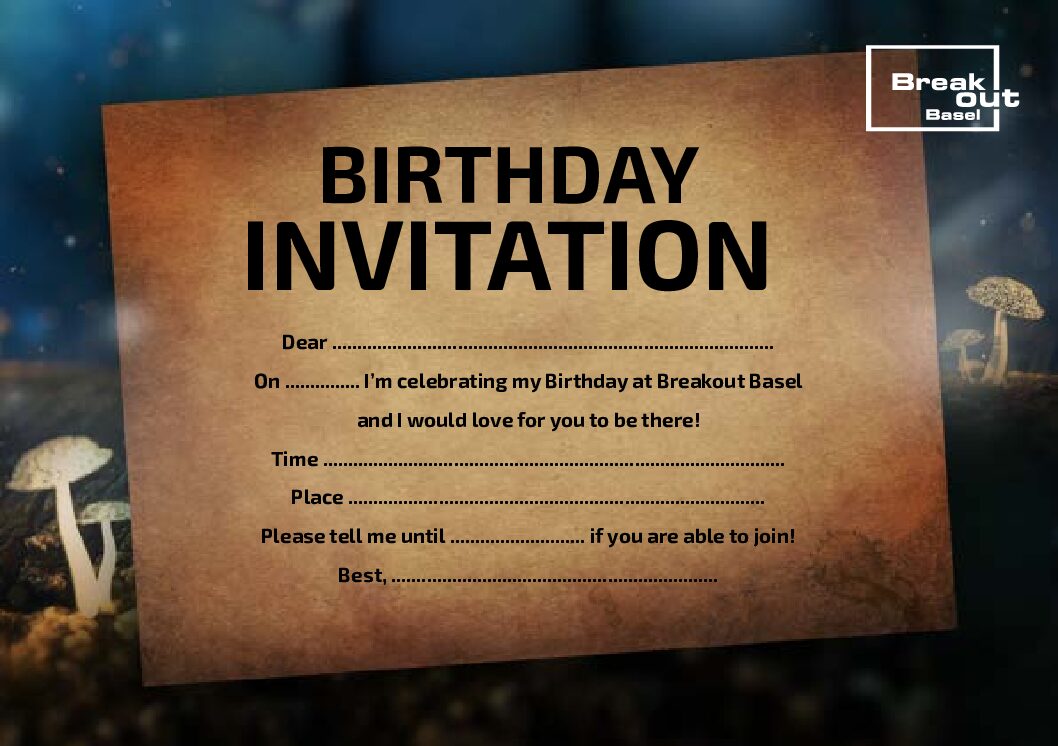 die Geburtstags Einladung zum selber ausdrucken